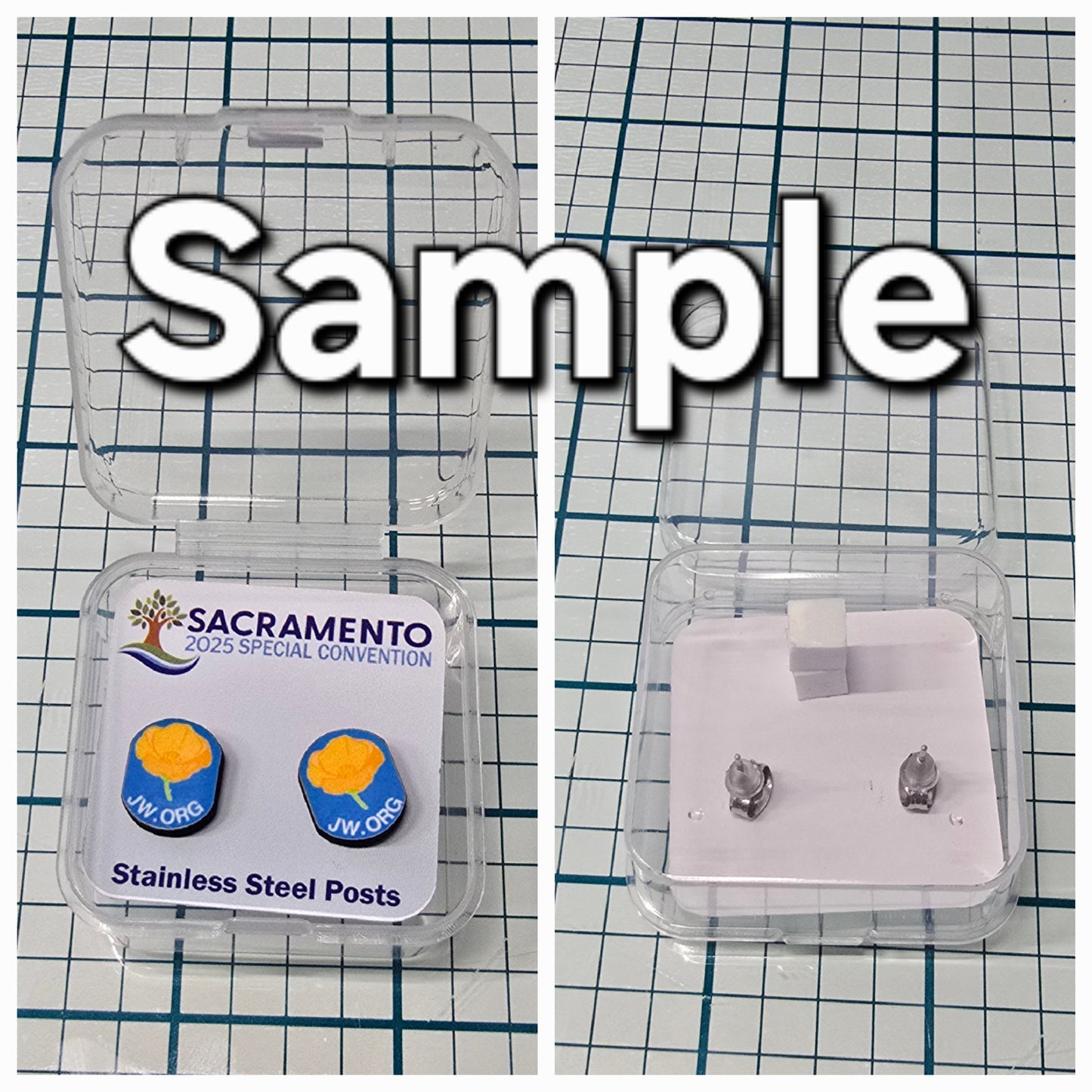 Monstera Leaf - Wood JW Earring - Stainless Steel Posts