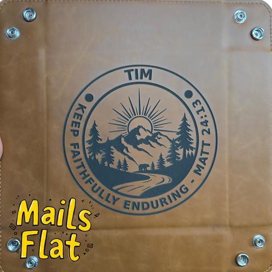 Mountain Faithfully Enduring - Leatherette Valet Tray - JW