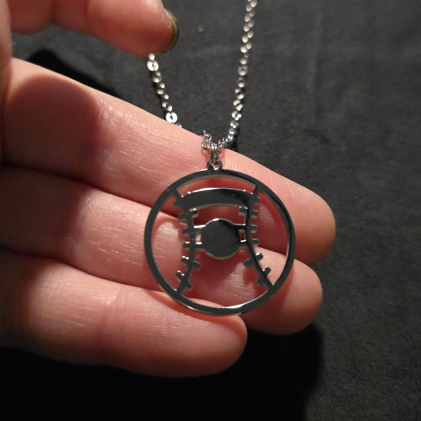 Baseball Necklace - Ready to be Engraved - Premium Stainless Steel Piece #700019