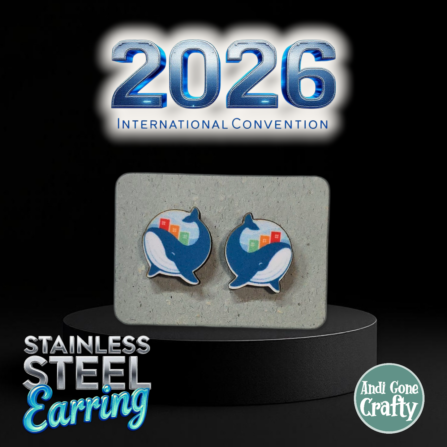 St. John’s - Canada - Stainless Steel Studs - 2026 International Convention of Jehovah's Witnesses - JW Gifts and Souvenirs