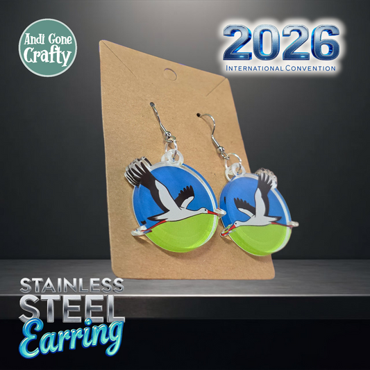 Vilnius - Lithuania - Stainless Steel Dangles - 2026 International Convention of Jehovah's Witnesses - JW Gifts and Souvenirs