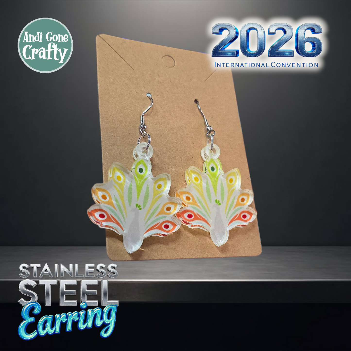 Poland - Warsaw - Stainless Steel Dangles - 2026 International Convention of Jehovah's Witnesses - JW Gifts and Souvenirs