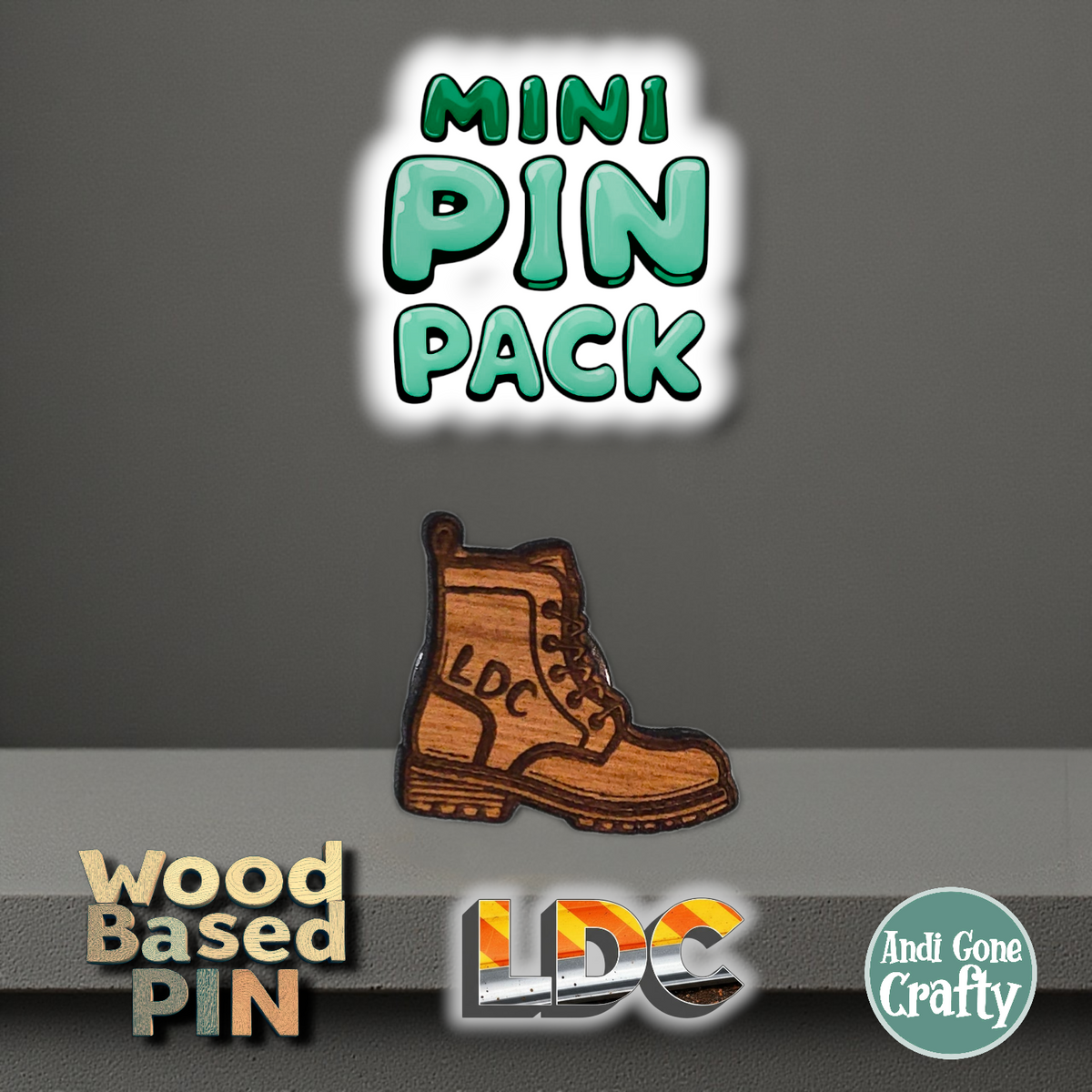 LDC Boot - Small 0.6" Mini Pin Pack - Qty 20