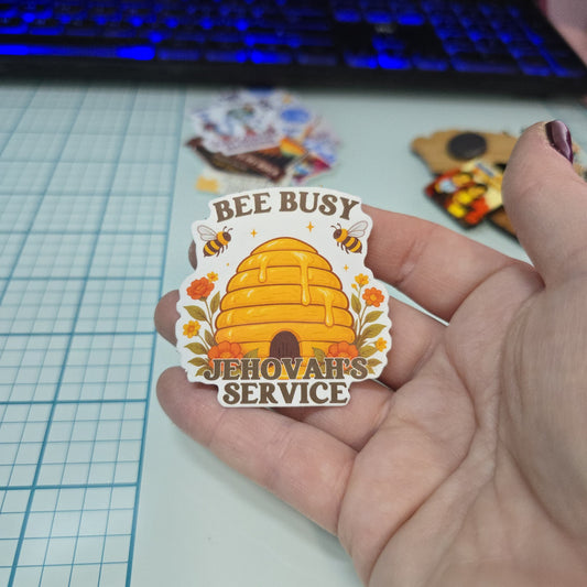 Busy Bee - Variety Bulk Pack of 12 Stickers - Apx 2in - Water Resistant Stickers