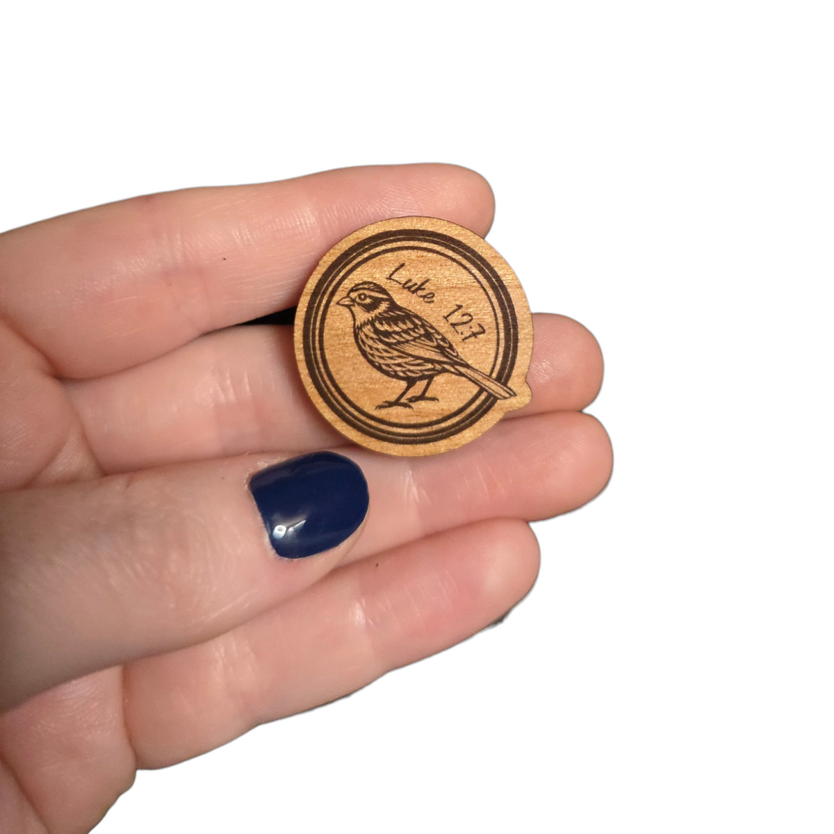 Sparrow Bird - Luke 12:7 - JW Pin