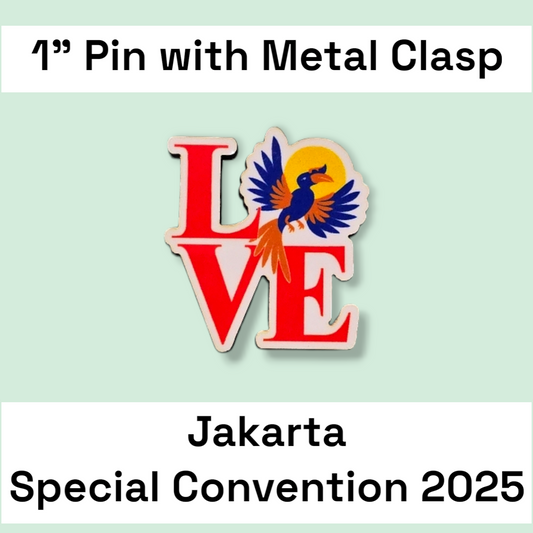 Indonesia Jakarta #1 & #2 - Pin - 2025 Special Convention of Jehovah's Witnesses - JW Gifts and Souvenirs