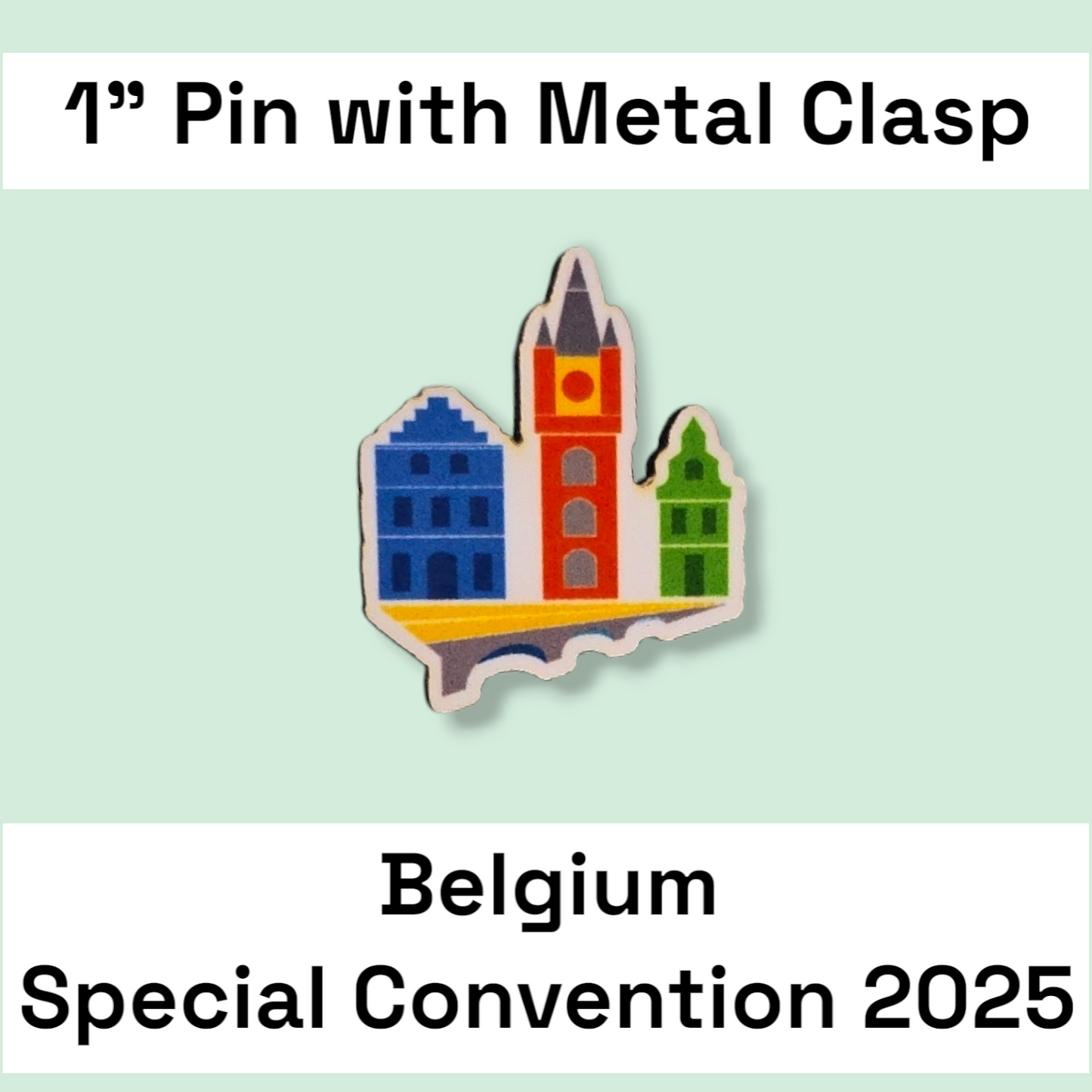 Belgium Ghent #1 & #2 - Pin - 2025 Special Convention of Jehovah's Witnesses - JW Gifts and Souvenirs