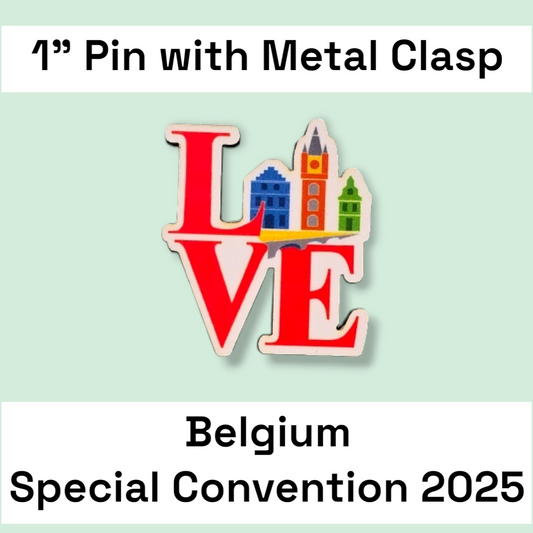 Belgium Ghent #1 & #2 - Pin - 2025 Special Convention of Jehovah's Witnesses - JW Gifts and Souvenirs