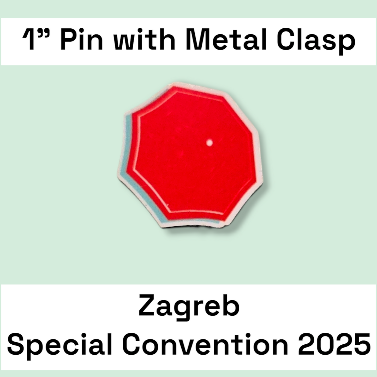 Croatia Zagreb - Pin - 2025 Special Convention of Jehovah's Witnesses - JW Gifts and Souvenirs