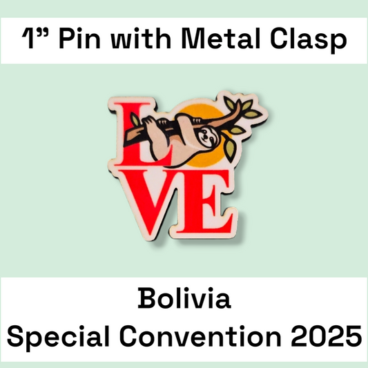 Bolivia Santa Cruz #1 & #2 - Pin - 2025 Special Convention of Jehovah's Witnesses - JW Gifts and Souvenirs