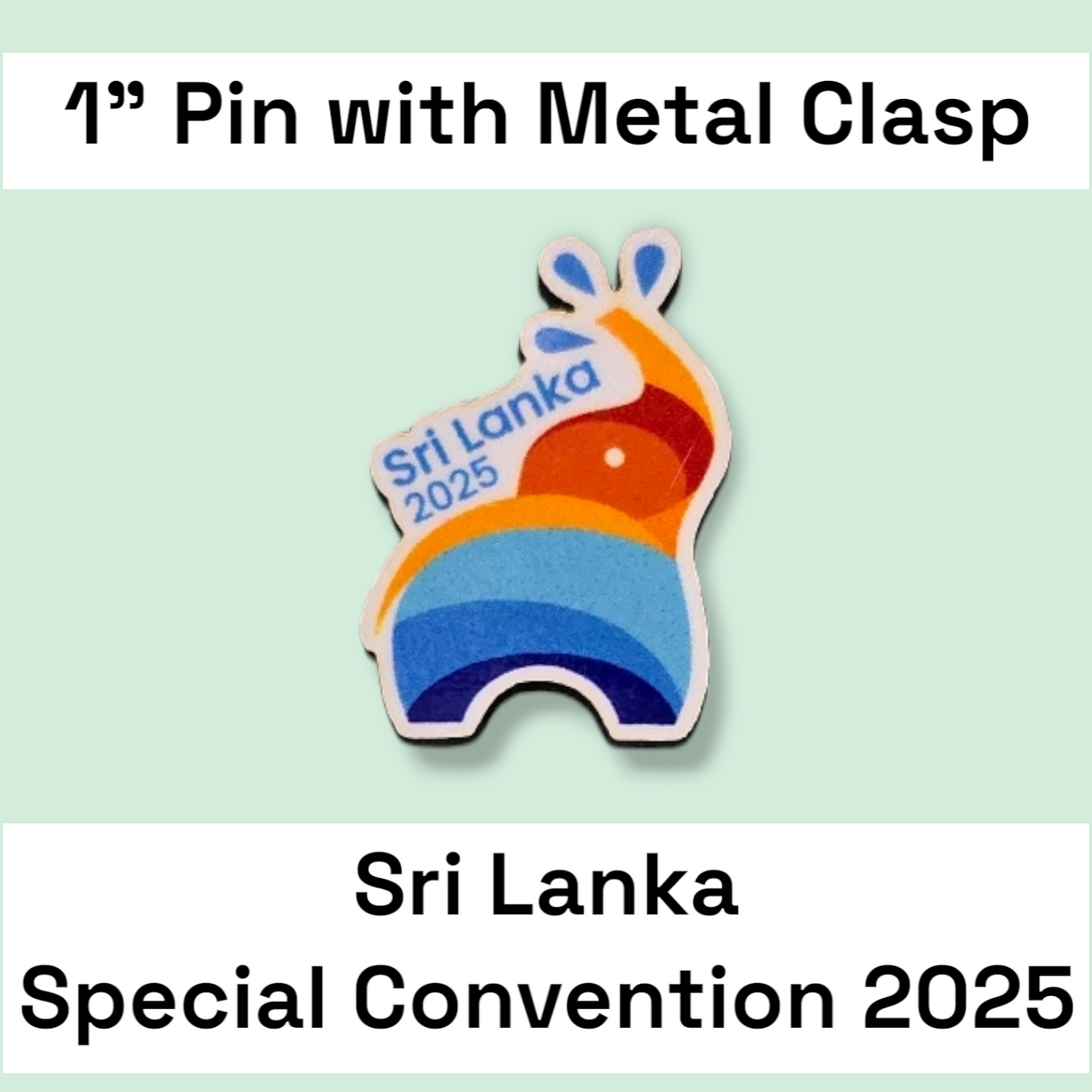 Sri Lanka Colombo - Pin - 2025 Special Convention of Jehovah's Witnesses - JW Gifts and Souvenirs