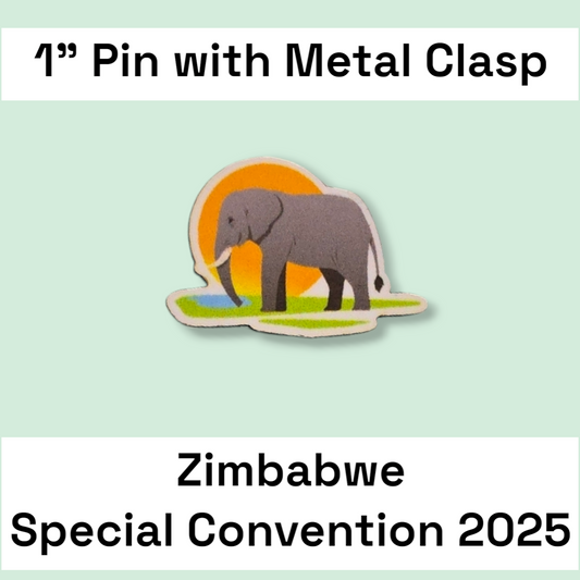 Zimbabwe Harare #1 & #2 - Pin - 2025 Special Convention of Jehovah's Witnesses - JW Gifts and Souvenirs