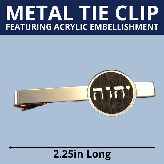 YHWH Tetragrammaton - Metal Tie Clips
