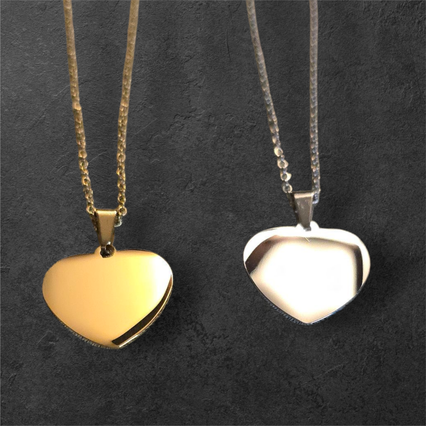 Heart Pendant - Ready to be Engraved - Premium Stainless Steel Piece #700032