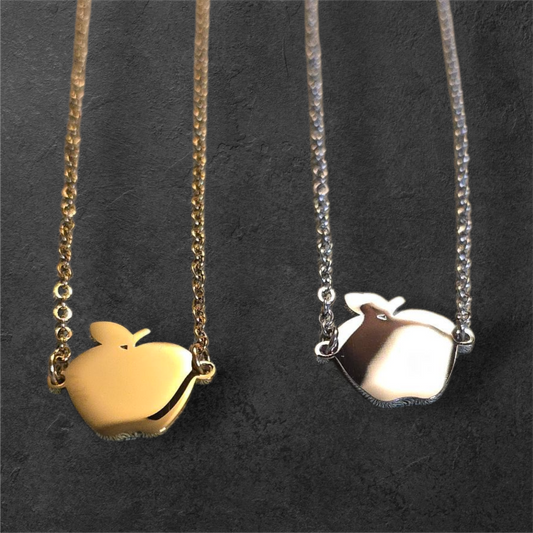 Teacher / School Apple - Ready to be Engraved - Premium Stainless Steel Piece #700034