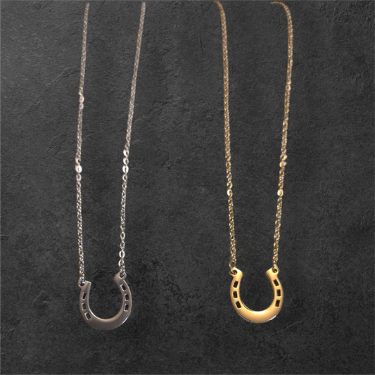 "Petite" Horse Shoe Necklace - Ready to be Engraved - Premium Stainless Steel Piece #700013
