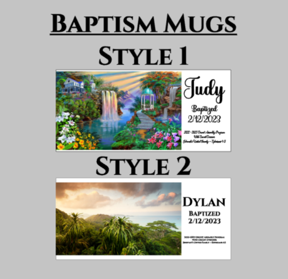 JW Baptism Mug (Stainless Steel or Ceramic)