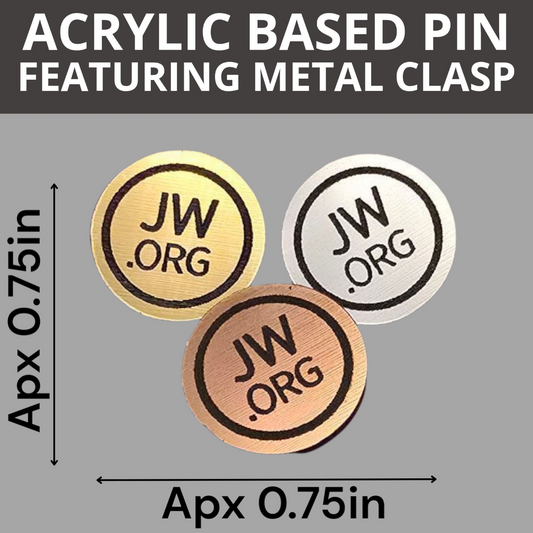 JW - 0.6 inch JW.ORG Pin