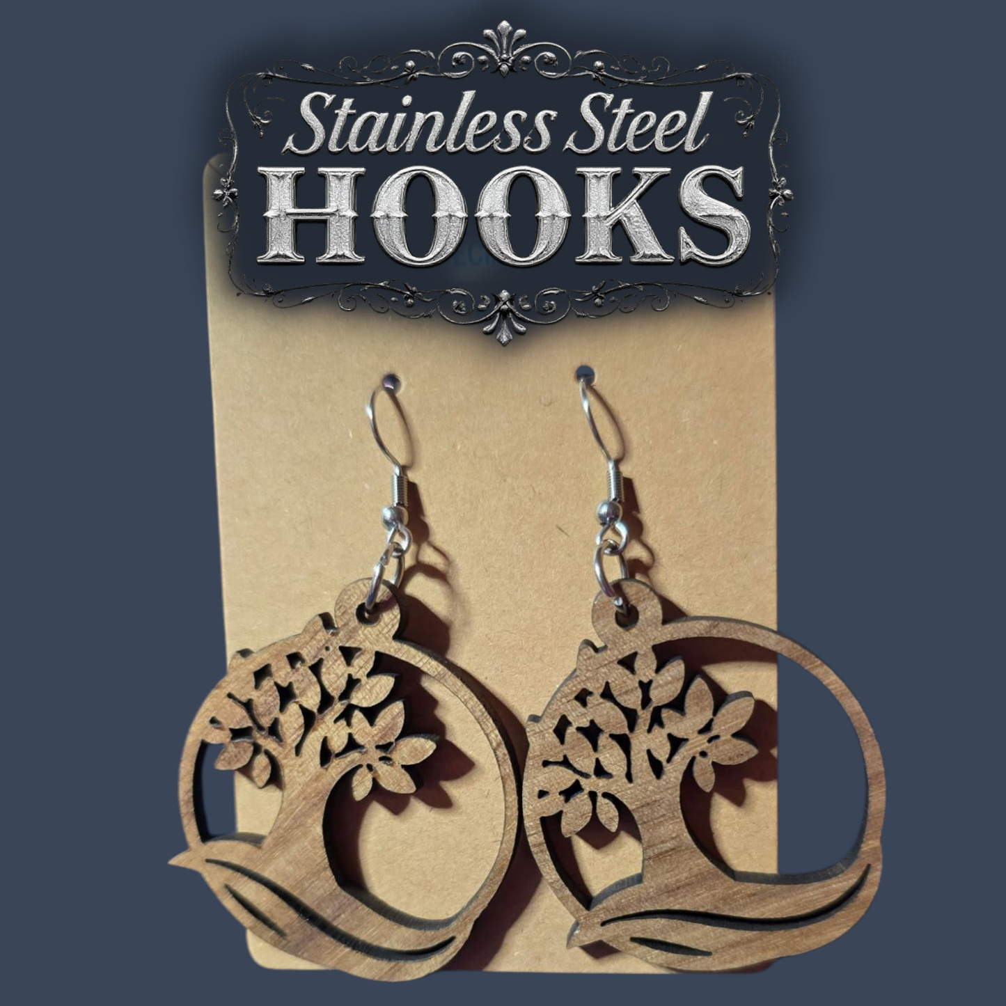 Premium Tree Dangle Earrings - 2025 Sacramento Special Convention - Stainless Steel Hooks