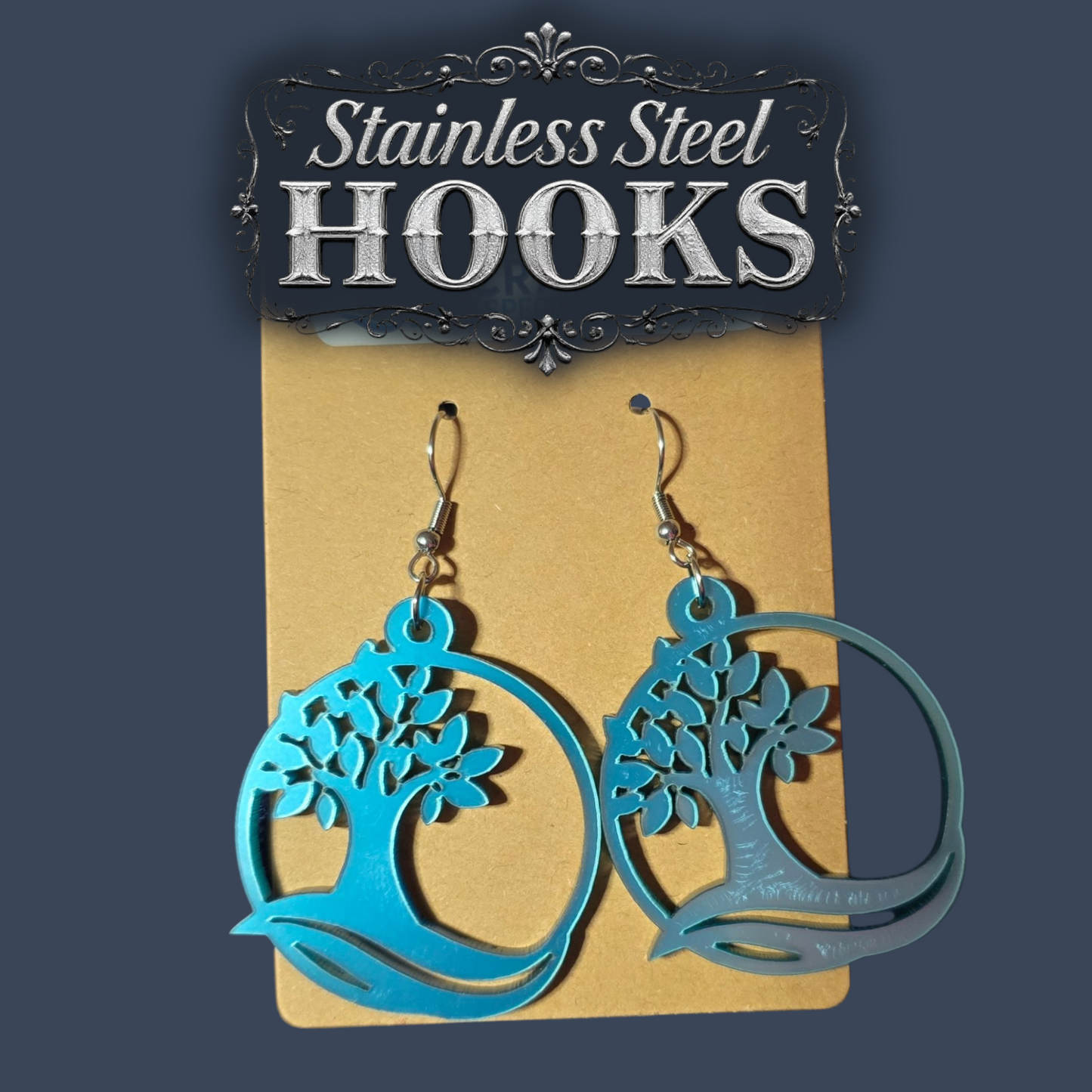 Premium Tree Dangle Earrings - 2025 Sacramento Special Convention - Stainless Steel Hooks