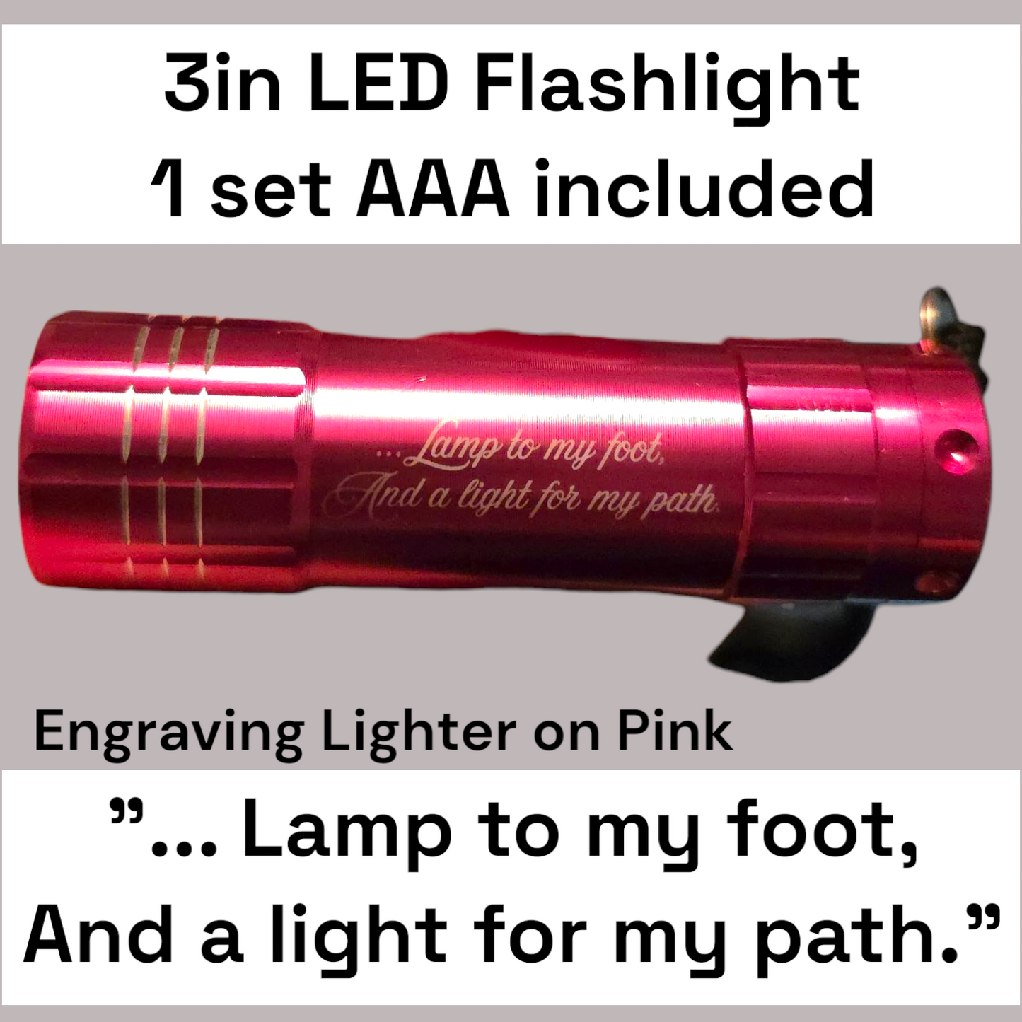 3in LED Flashlight - JW Gifts