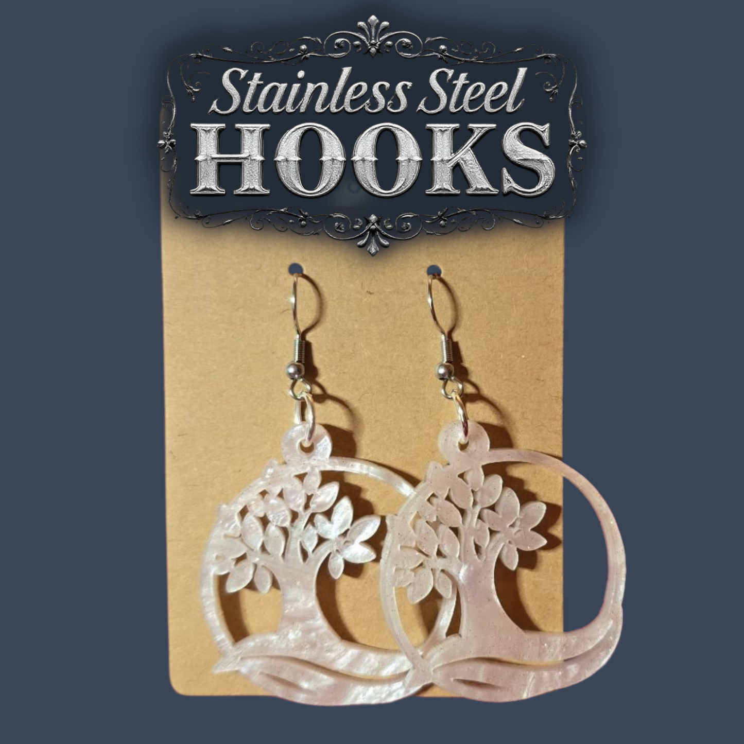 Premium Tree Dangle Earrings - 2025 Sacramento Special Convention - Stainless Steel Hooks