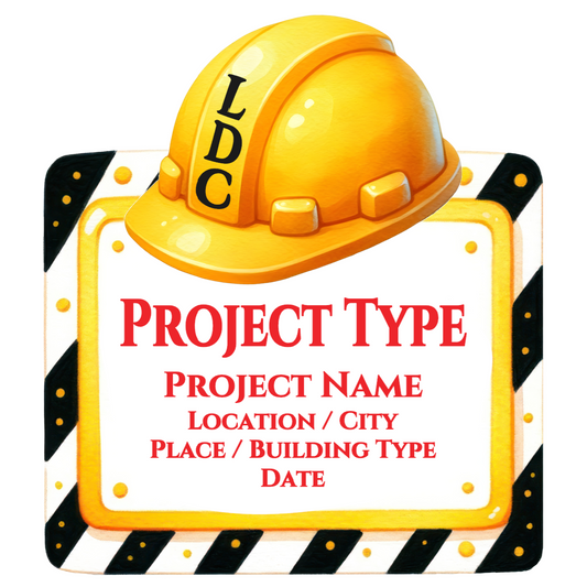 2.25" LDC Project Water Resistant Stickers (12 pack) - Version 1