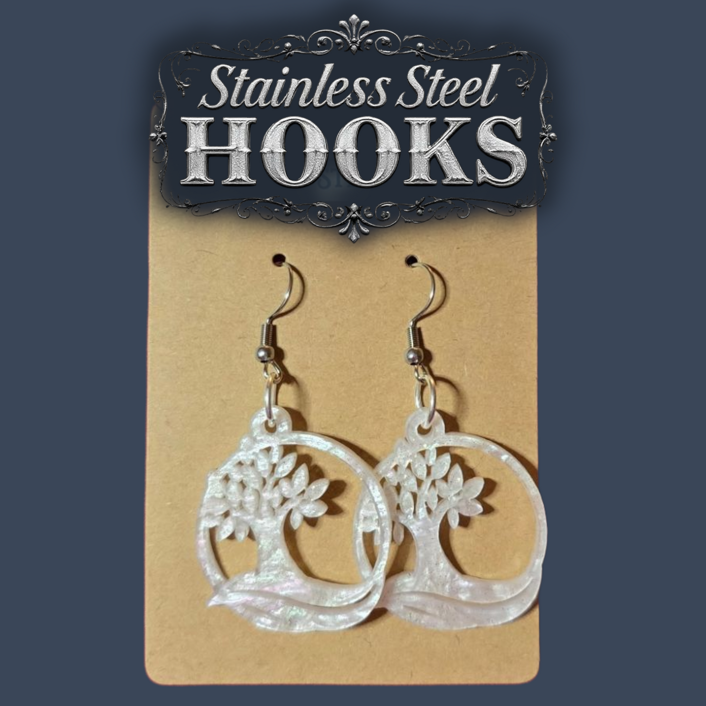 Premium Tree Dangle Earrings - 2025 Sacramento Special Convention - Stainless Steel Hooks