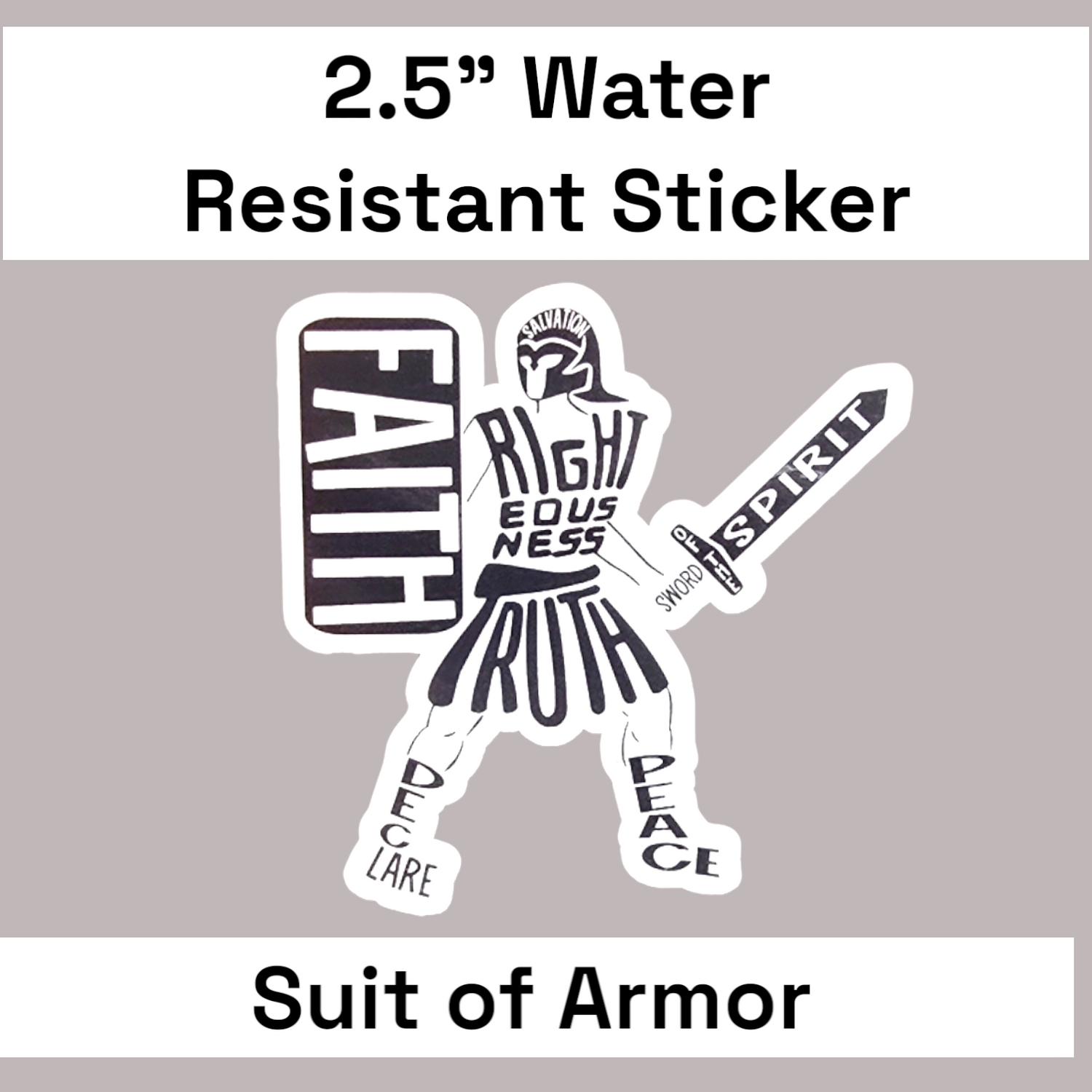 JW WATER RESISTANT STICKERS