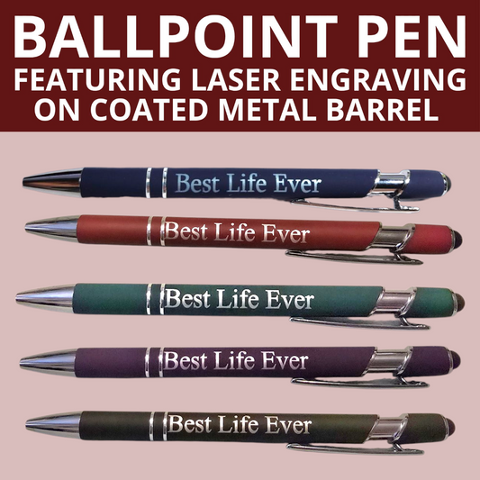 JW Metal Pen - Best Life Ever (Plain Font)