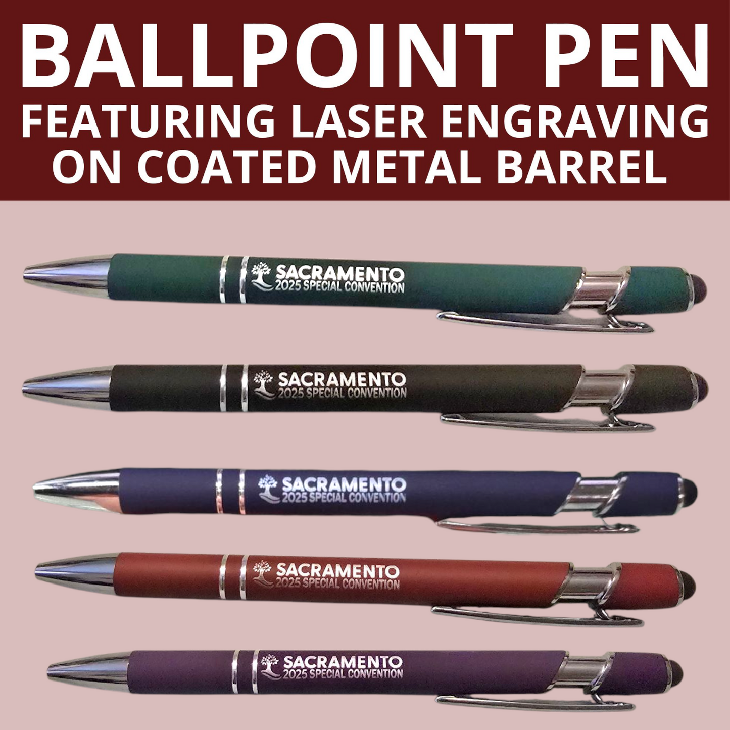 Sacramento Special Convention Ballpoint Pen- JW Metal Pen