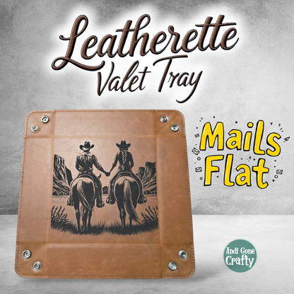 Horse Couple - Leatherette Valet Tray