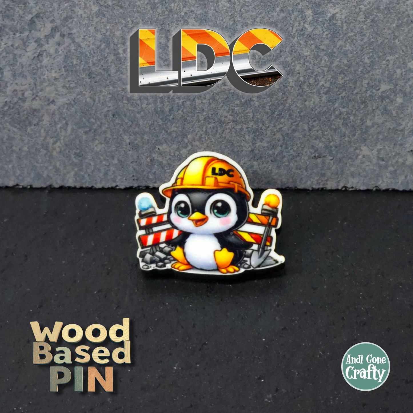 Penguin - Construction Animals - LDC - JW Pin - Full Color