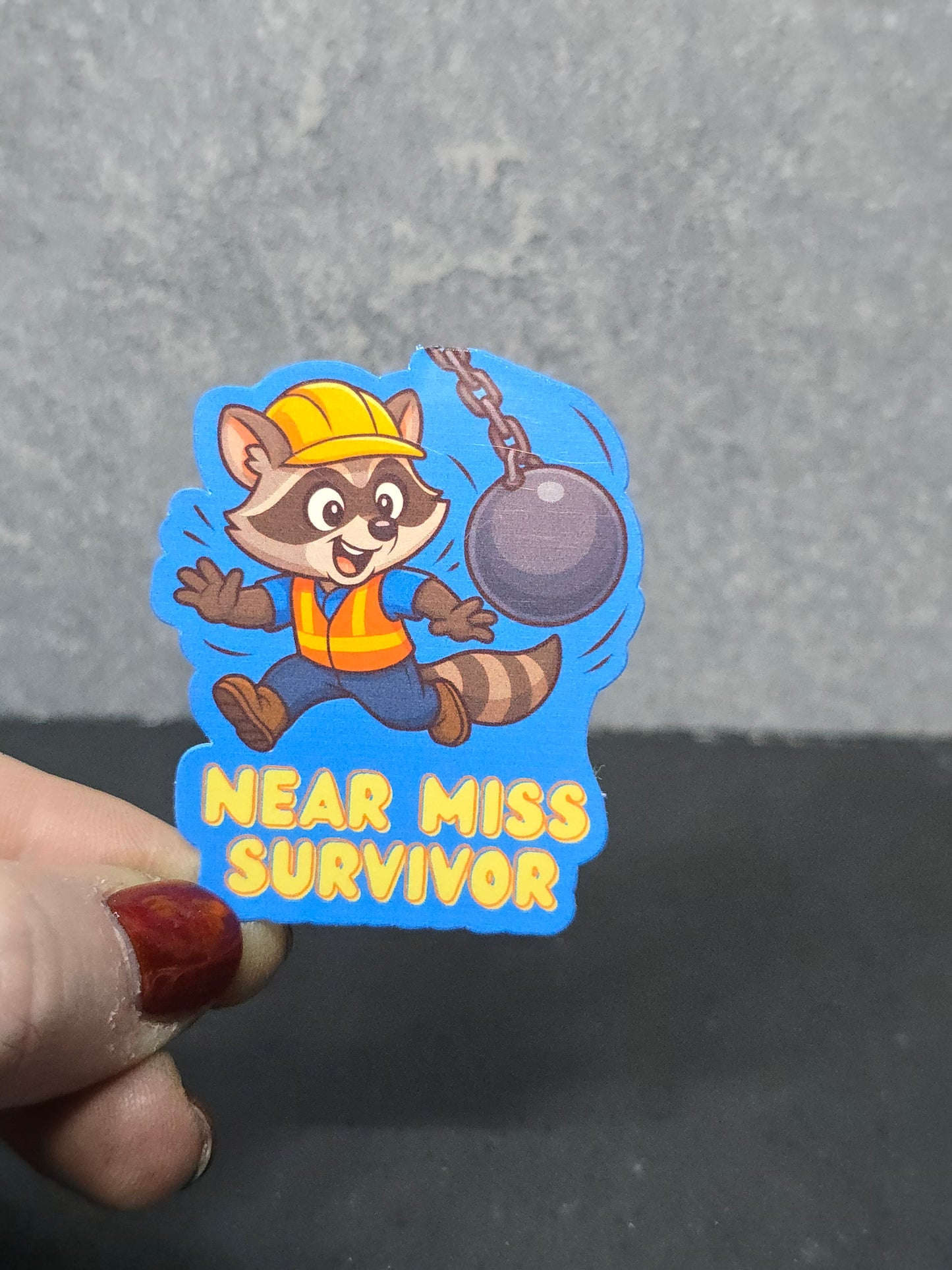 Near Miss Survivor - LDC - Bulk Pack of 16 Stickers - Apx 2in - Water Resistant Stickers
