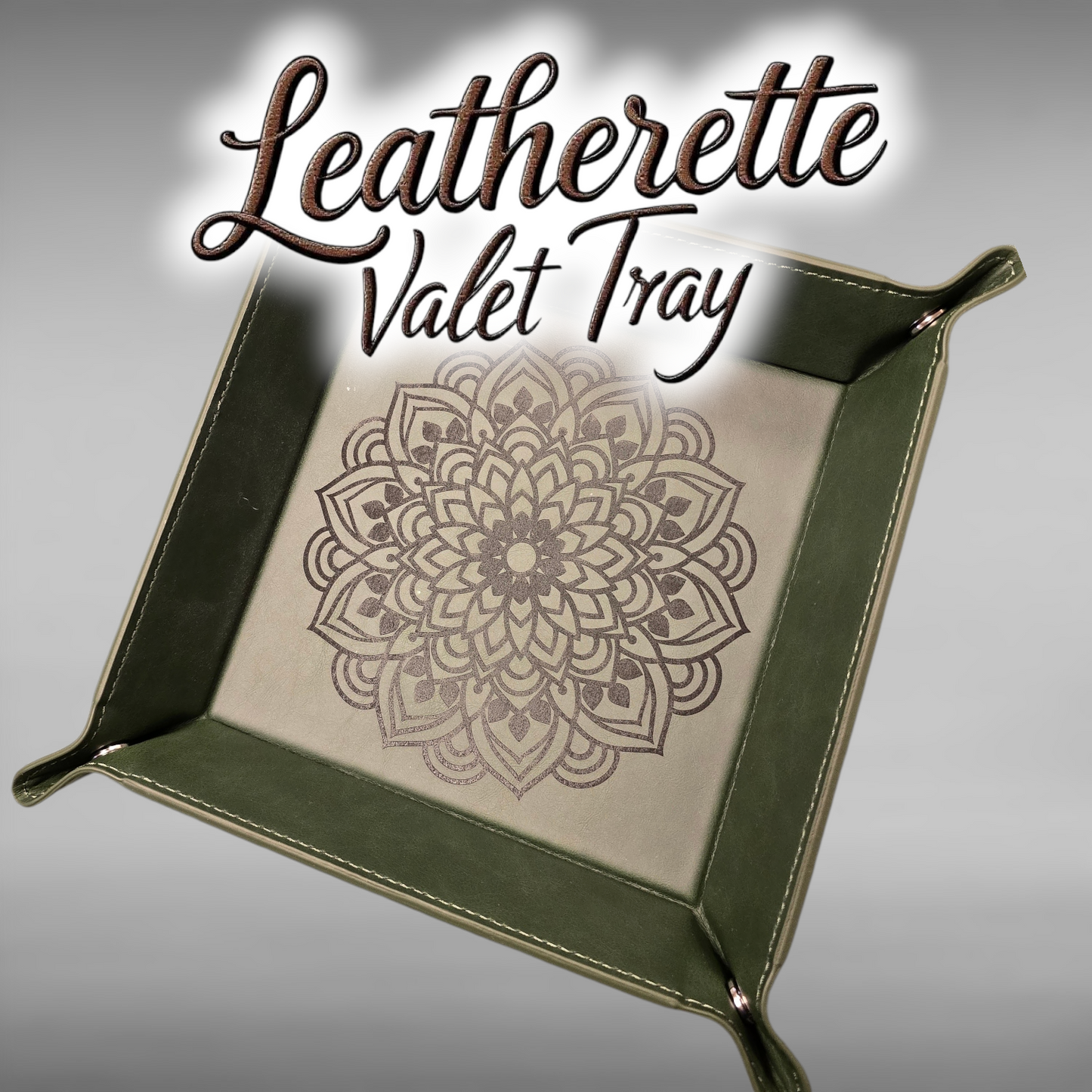 Mandala - Leatherette Valet Tray