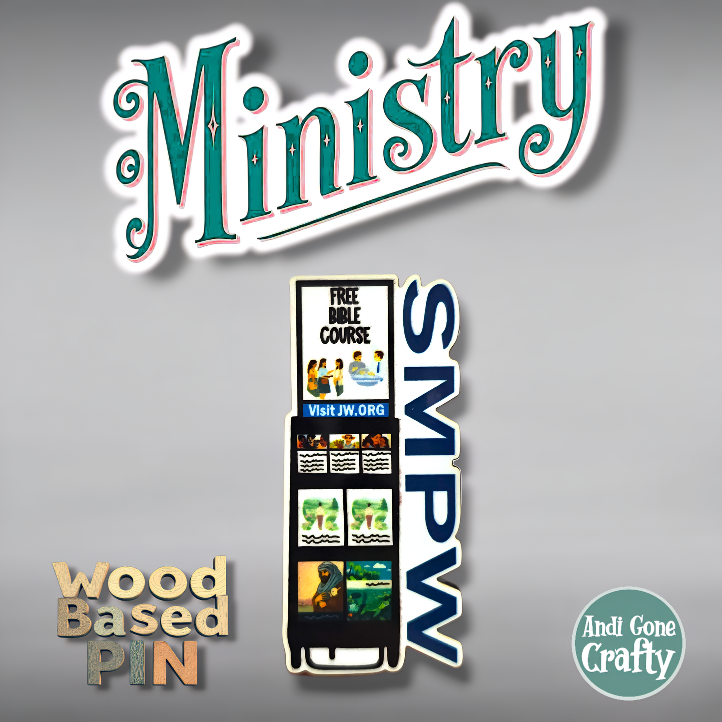 SMPW - JW - Literature Cart Pin - Full Color