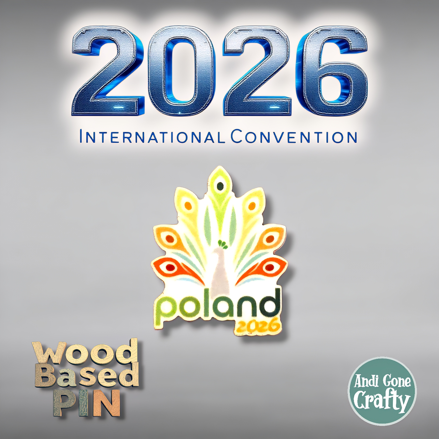 Poland Warsaw - Pin - 2026 International Convention of Jehovah's Witnesses - JW Gifts and Souvenirs