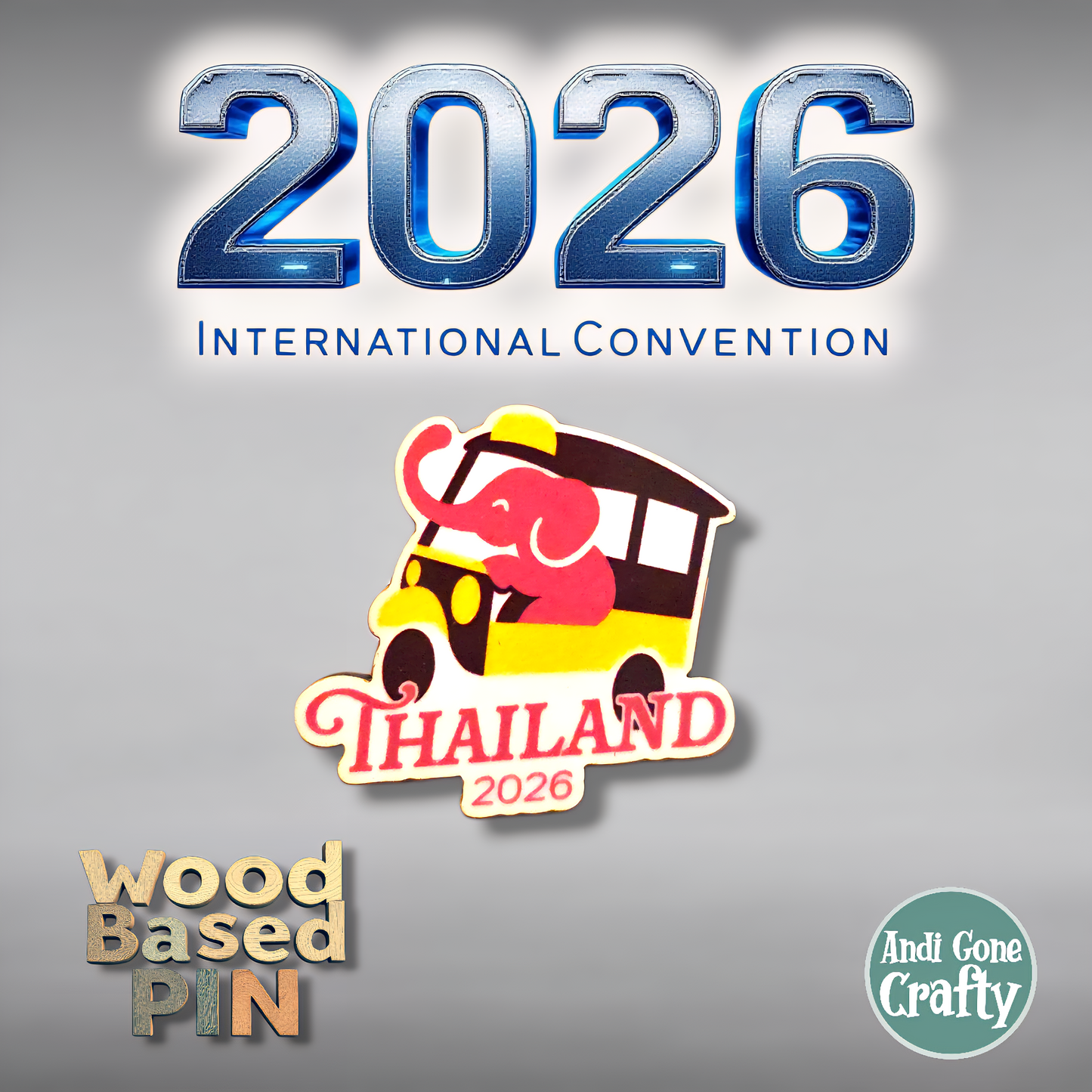 Thailand Bangkok - Pin - 2026 International Convention of Jehovah's Witnesses - JW Gifts and Souvenirs