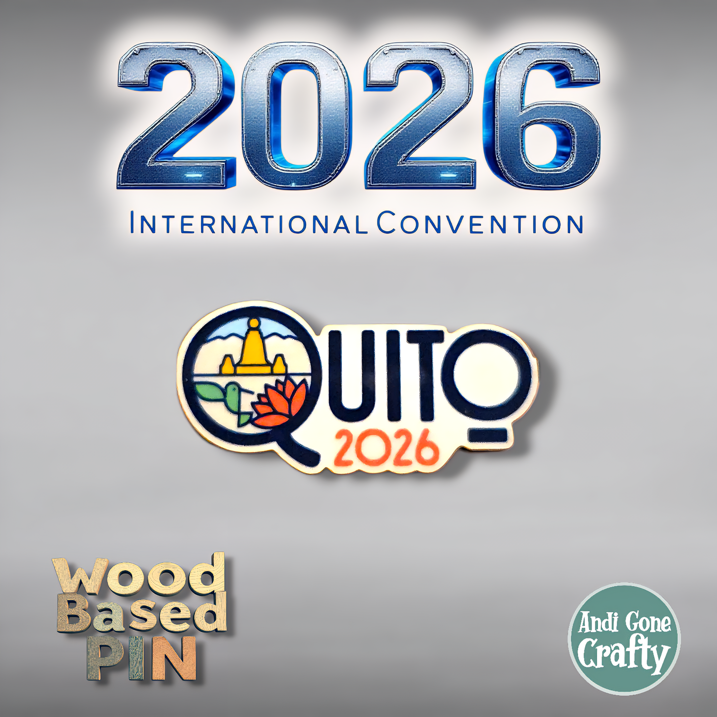 Ecuador Quito - Pin - 2026 International Convention of Jehovah's Witnesses - JW Gifts and Souvenirs