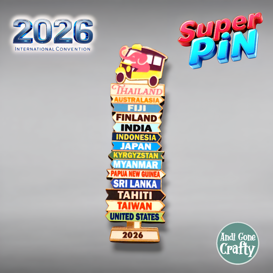 Thailand Bangkok - Super Pin - 2026 International Convention of Jehovah's Witnesses - JW Gifts and Souvenirs