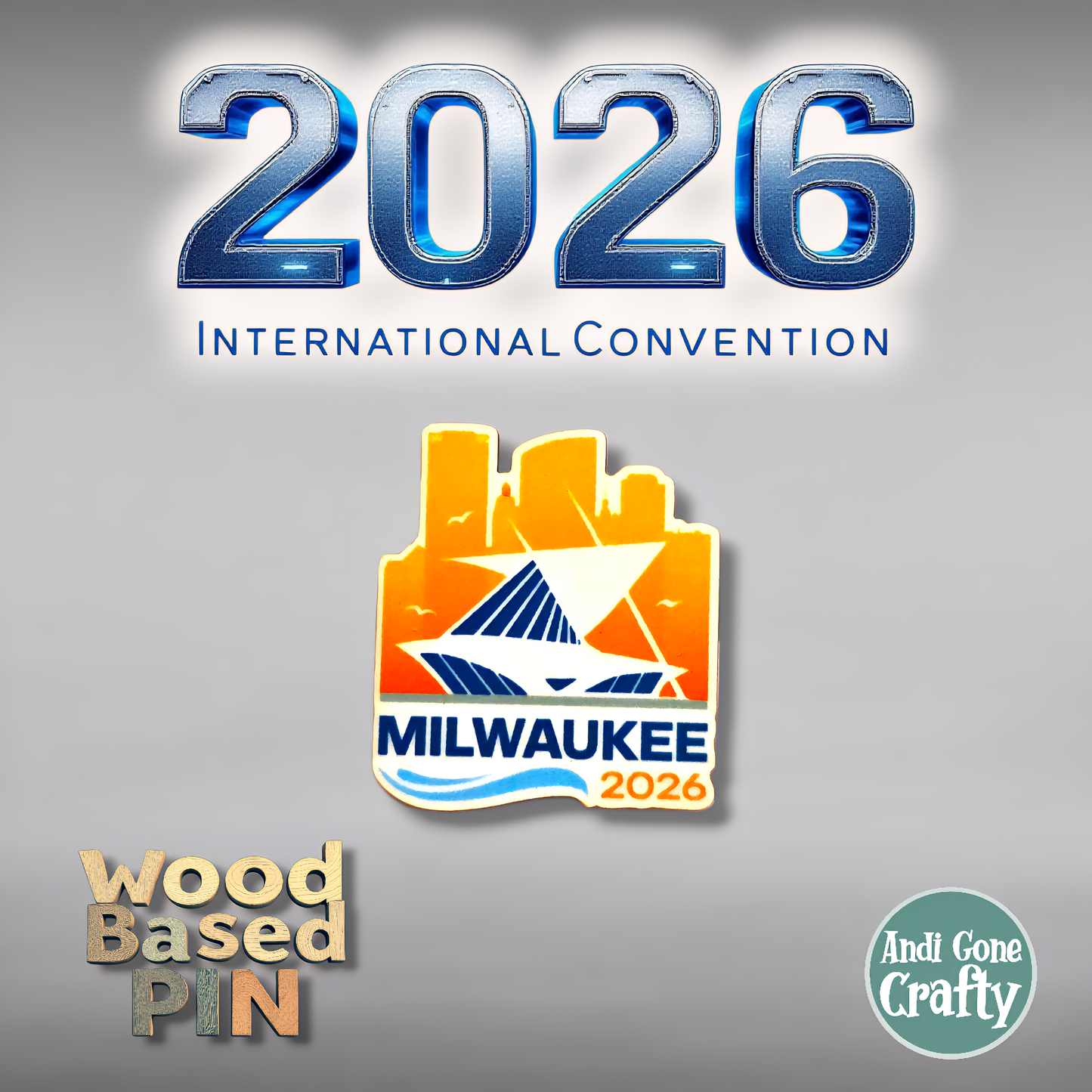 United States Milwaukee - Pin - 2026 International Convention of Jehovah's Witnesses - JW Gifts and Souvenirs