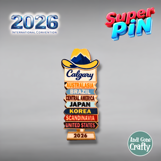 Canada Calgary - Super Pin - 2026 International Convention of Jehovah's Witnesses - JW Gifts and Souvenirs