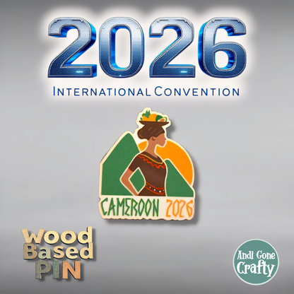 Cameroon Douala - Pin - 2026 International Convention of Jehovah's Witnesses - JW Gifts and Souvenirs