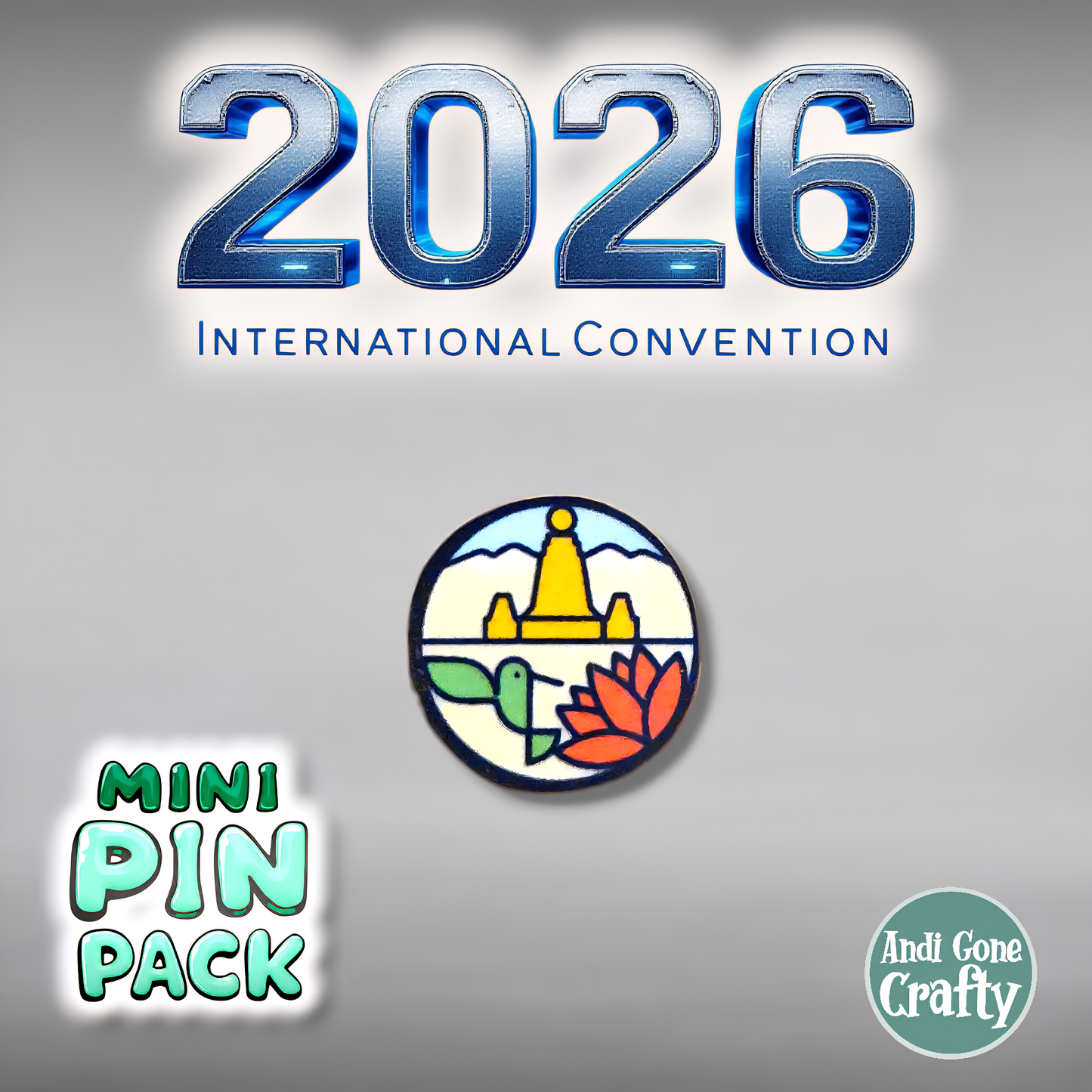 Ecuador Quito - Quantity 20 Mini Pin Packs - 2026 International Convention of Jehovah's Witnesses - JW Gifts and Souvenirs