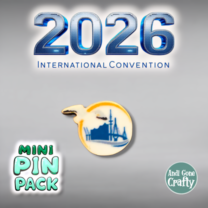 Germany Hamburg - Quantity 20 Mini Pin Packs - 2026 International Convention of Jehovah's Witnesses - JW Gifts and Souvenirs