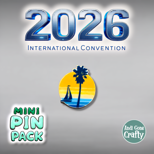 United States San Diego - Quantity 20 Mini Pin Packs - 2026 International Convention of Jehovah's Witnesses - JW Gifts and Souvenirs
