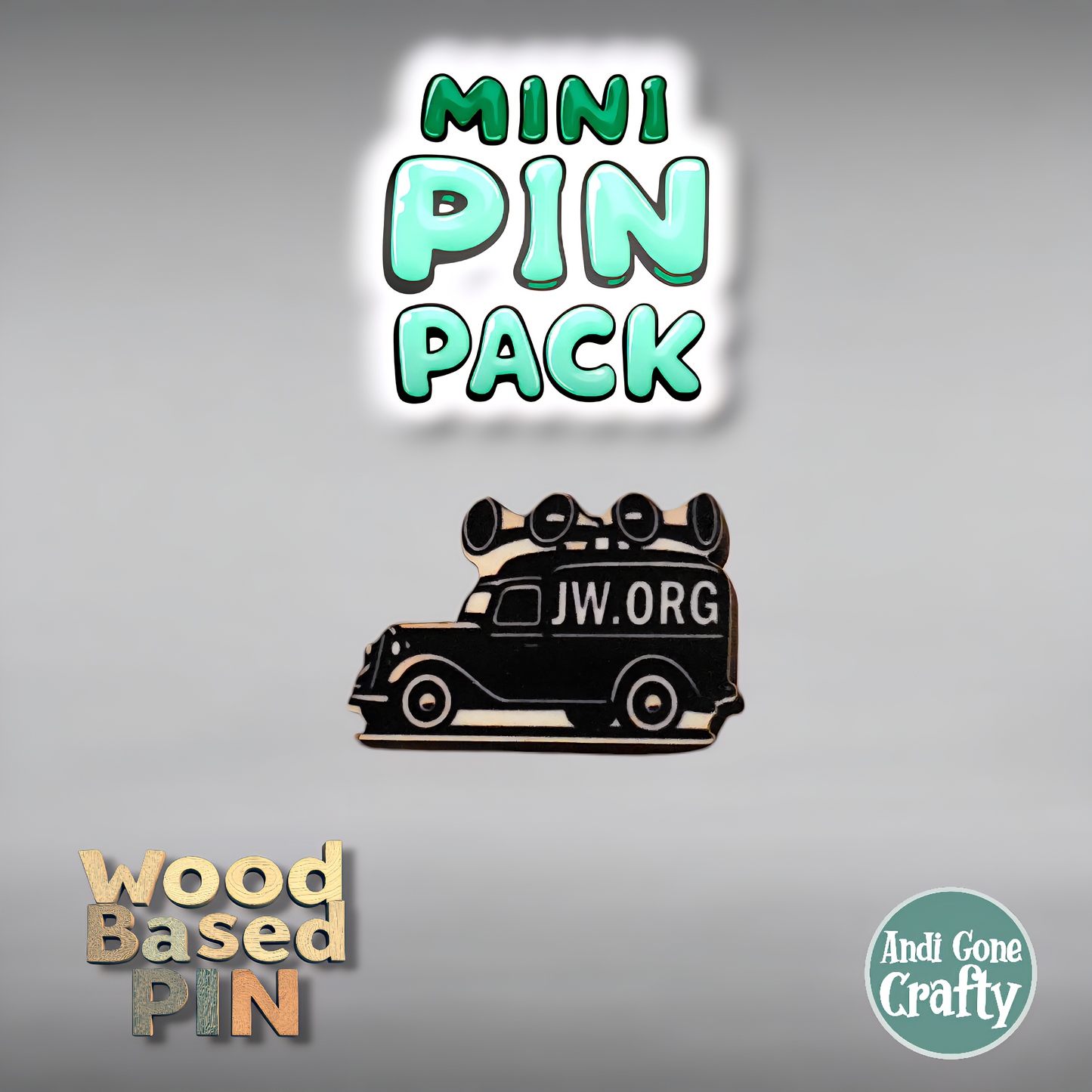 Sound Car with JW.ORG - Qty 20 Mini Pin Pack
