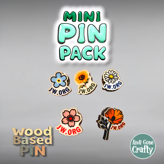 Flowers with JW.ORG - Qty 20 Mini Pin Pack