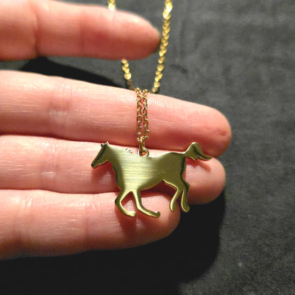 Horse Necklace - Ready to be Engraved - Premium Stainless Steel Piece #700044
