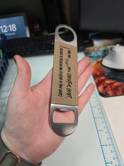 Drink for God has Found Pleasure in Works - Magnet Bottle Opener - JW